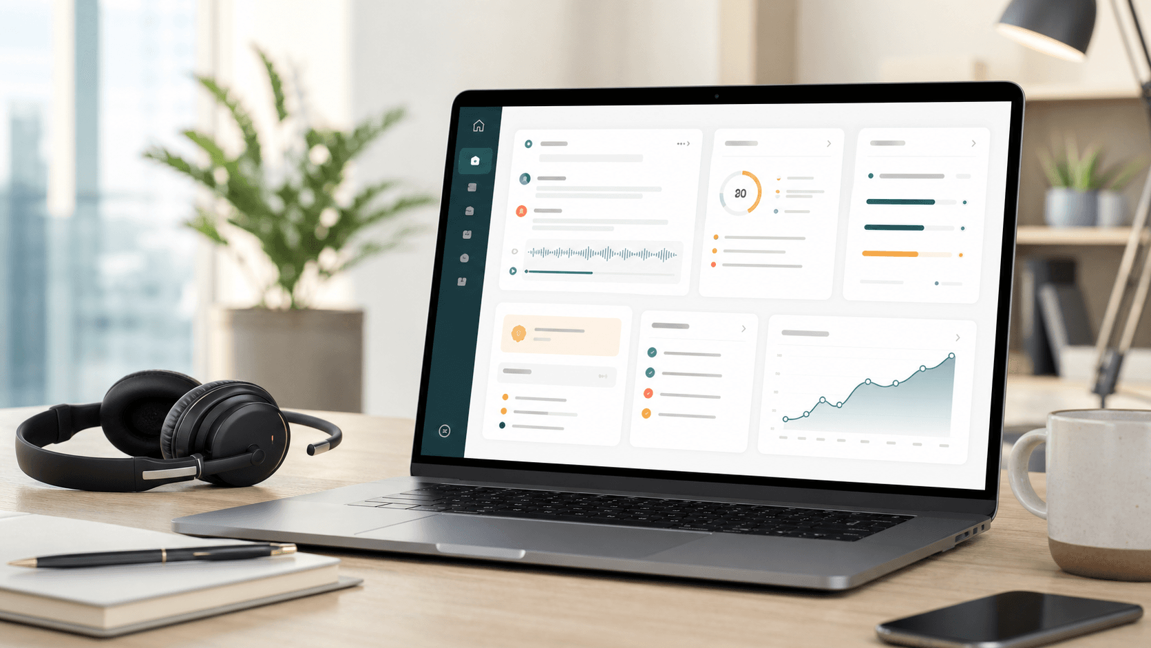 Advisor sales coaching workspace for reviewing discovery calls